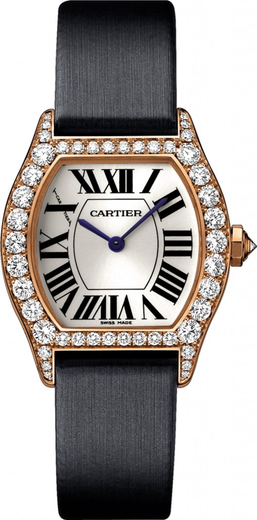 Cartier Tortue Black Fabric Strap Copy Watches