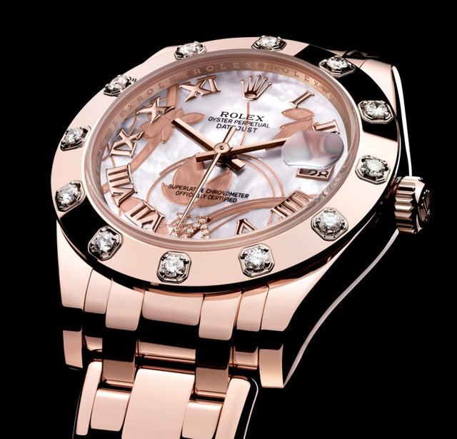 UK Rolex Pearlmaster 34 Everose Gold Copy Watches 