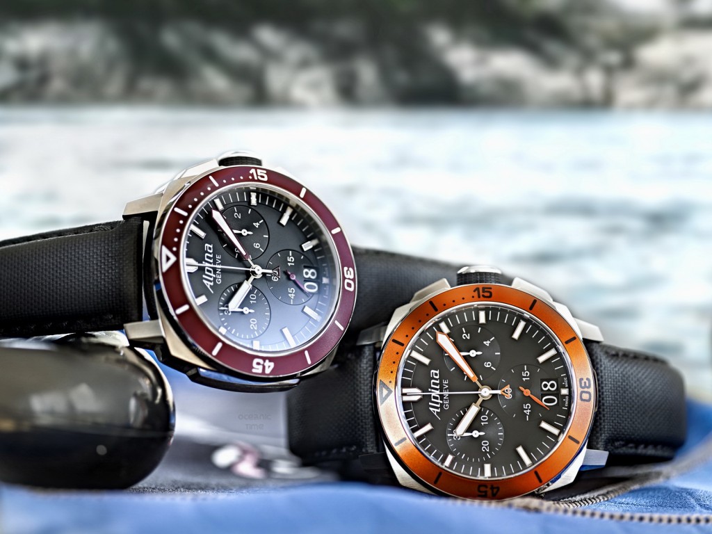 Alpina new seastrong diver 300 chronograph Replica1