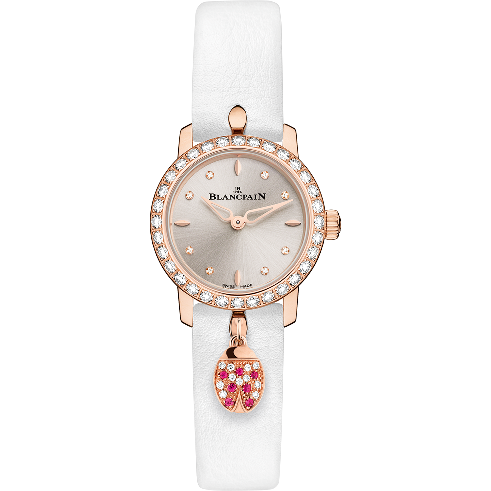 Women’s UK Diamond Blancpain Ladybird Ultraplate White Straps Replica Watches