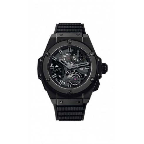 The sturdy replica Hublot King Power 706.CI.1110.RX watches are made from black ceramic.